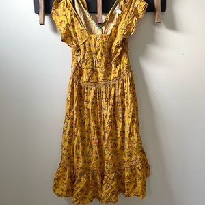 Marigold maxi boho Matilda Jane dress with pockets